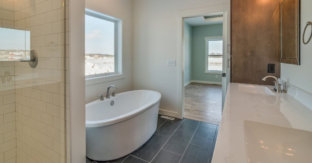 Freestanding Tub Inside Walk-in Shower Dimensions